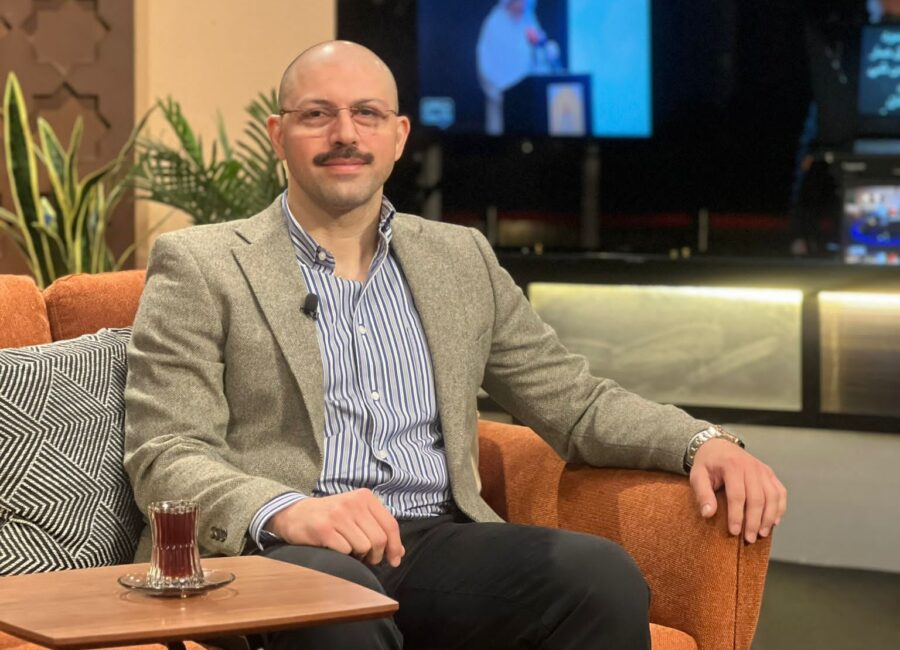 Dr. Mahmoud Anous during a television appearance