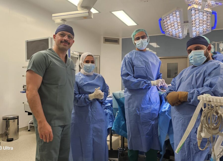 Dr. Mahmoud Anous and surgical colleagues
