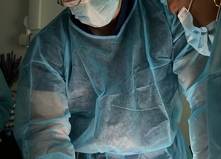 Dr. Mahmoud Anous during surgery