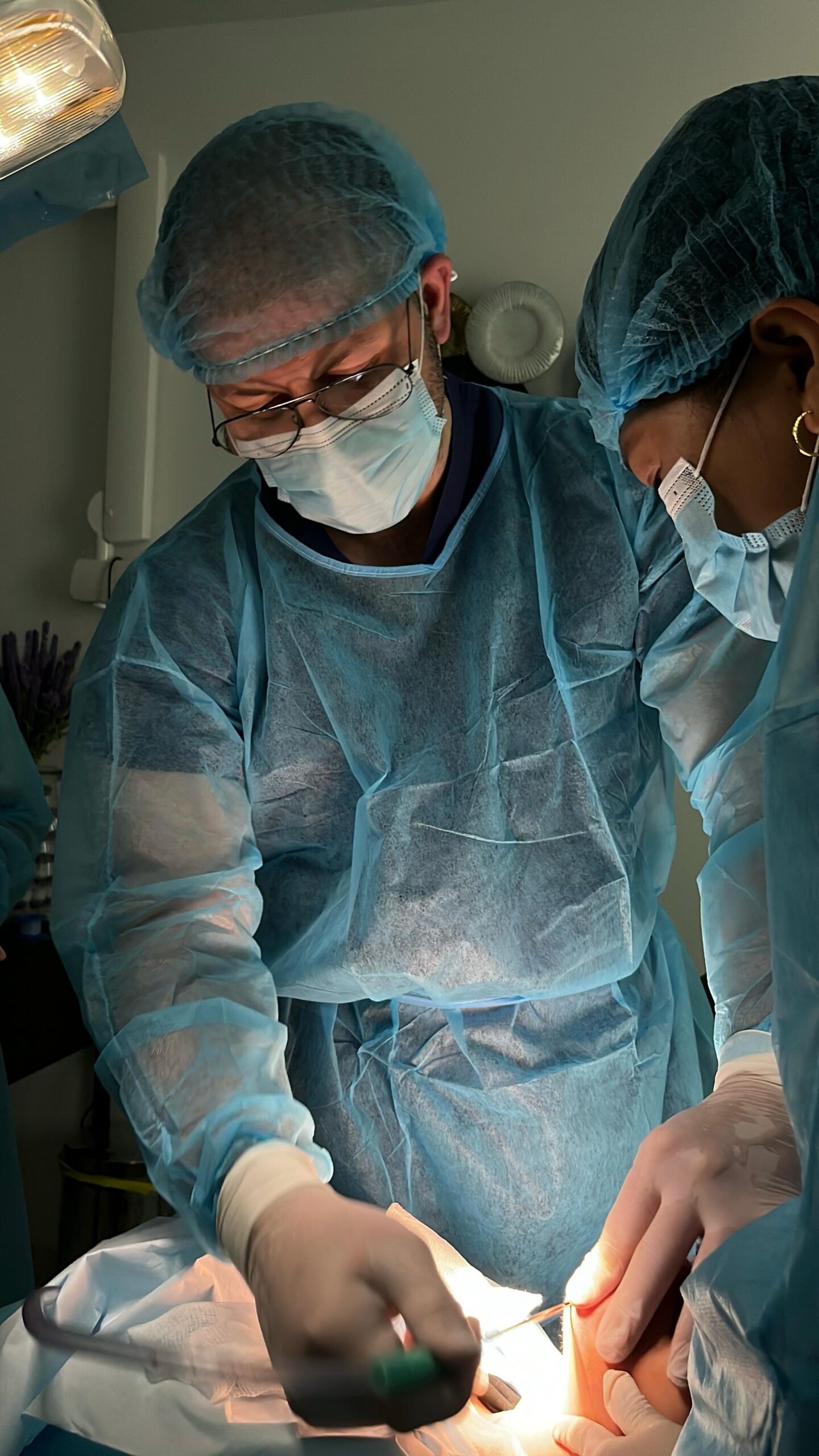 Dr. Mahmoud Anous during surgery